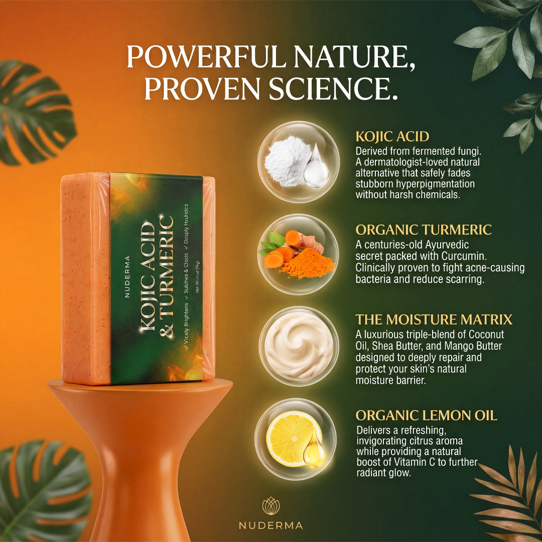 Radiance Complexion Bar: Kojic Acid & Turmeric