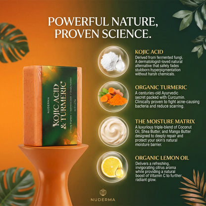 Radiance Complexion Bar: Kojic Acid & Turmeric