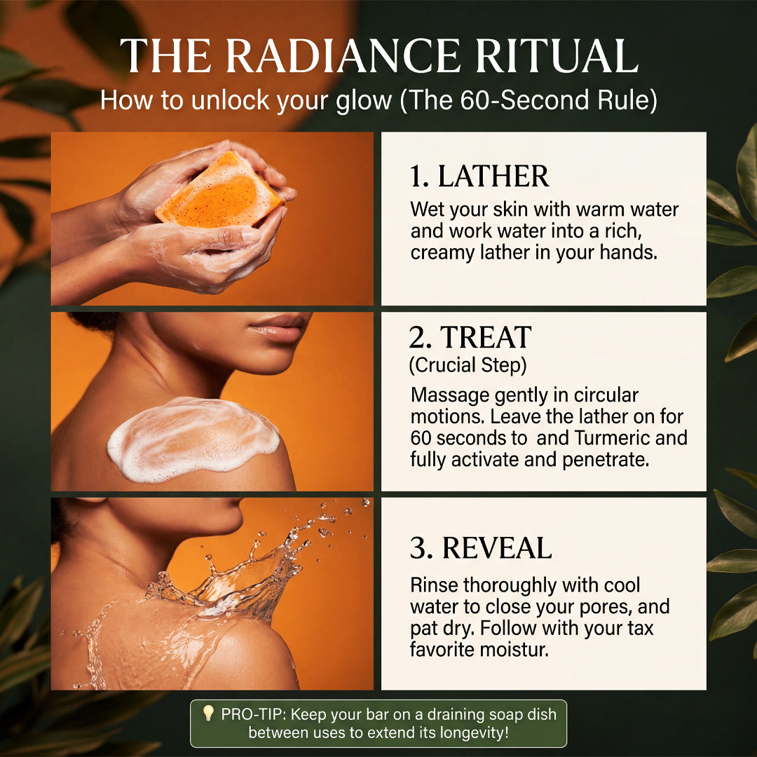 Radiance Complexion Bar: Kojic Acid & Turmeric